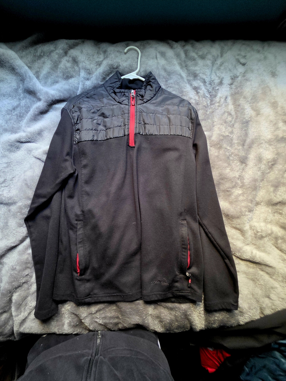 Eddie Bauer Black Performance Jacket with Red Accents